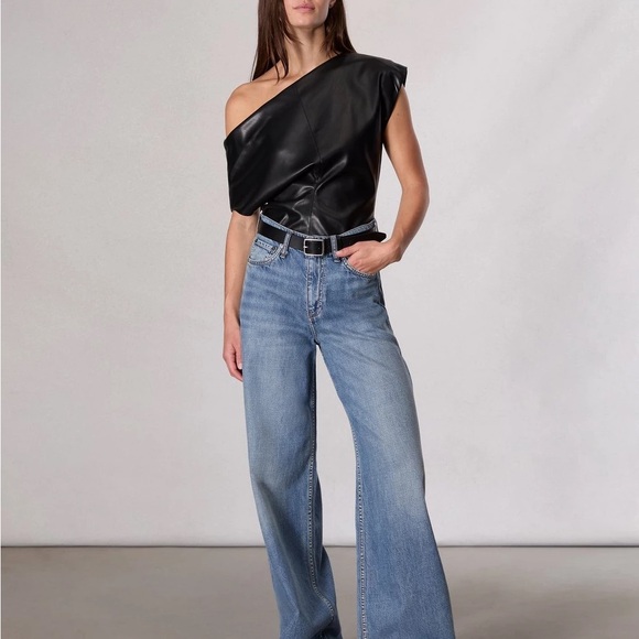 rag & bone Denim - rag & bone Sofie Featherweight Wide Leg Jeans